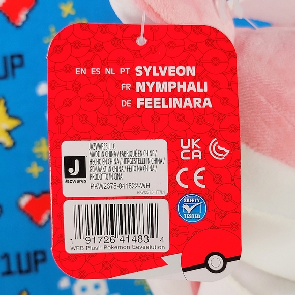 Jazwares Pokemon Sylveon 9" Collectible GameStop Exclusive Plush HTF & NWT - Picture 10 of 10